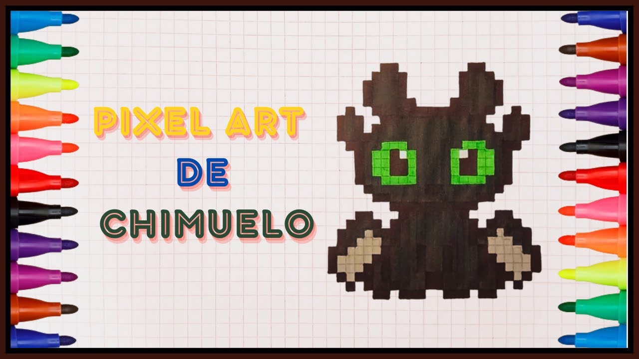 Cómo Dibujar a CHIMUELO en Pixel Art | Tutorial Fácil Paso a Paso 🐉🎨