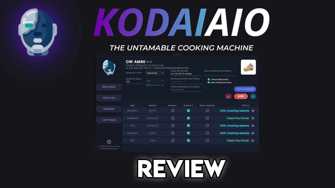 Kodai AIO review (Best sneaker bot 2019) Kodai AIO评论