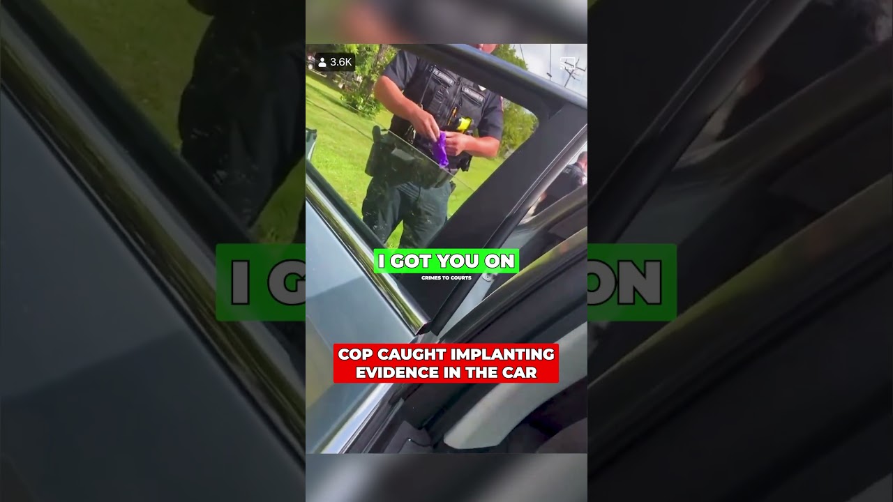 Tyrant Cop Caught Throwing Bag Into Car   Attempts To Plant Evidence And Gets Caught on Camera!