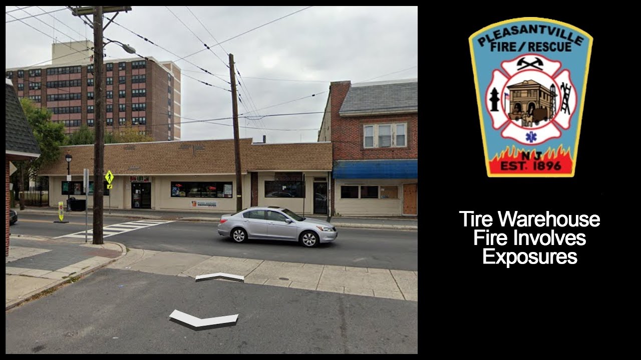 Pleasantville 4-Alarm Tire Warehouse Fire Audio 2/8/2021 [New Jersey]