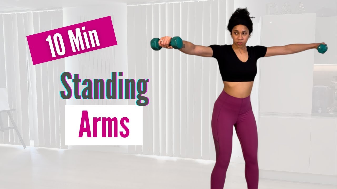 10 Min Standing Arm Workout 🔥 No Repeats | Dumbbells Only