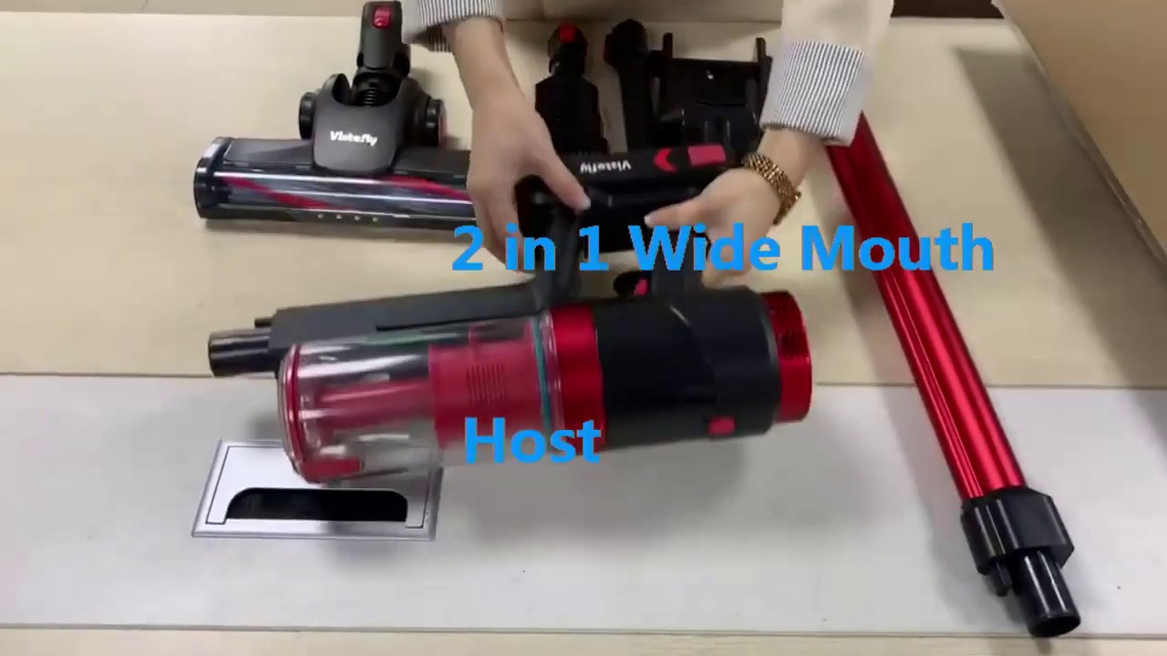 Vistefly VX cordless vacuum cleaner video instructions for disassemble and installation.