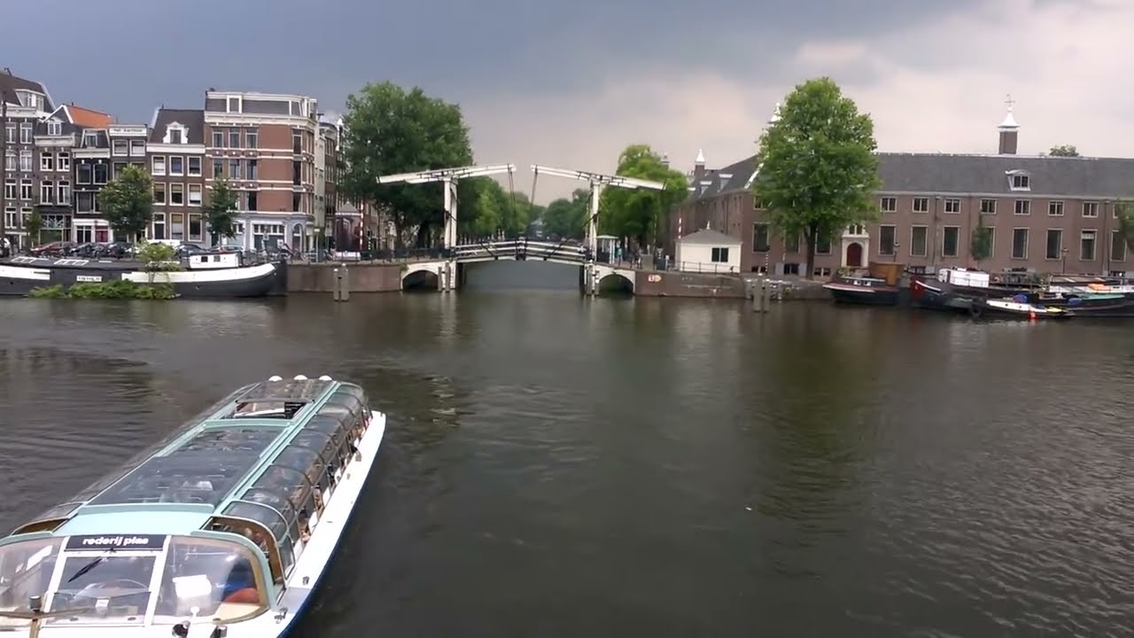 Amsterdam Netherlands Amstel River #Amstel #River #Amsterdam #Netherlands #NL #Canal #Waterway