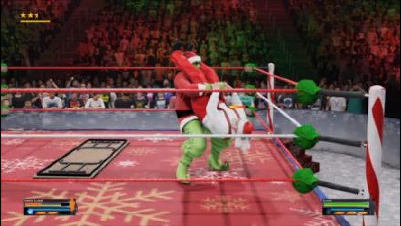 WWE 2K25 THE GRINCH VS SANTA WORLD CHRISTMAS CHAMPIONSHIP