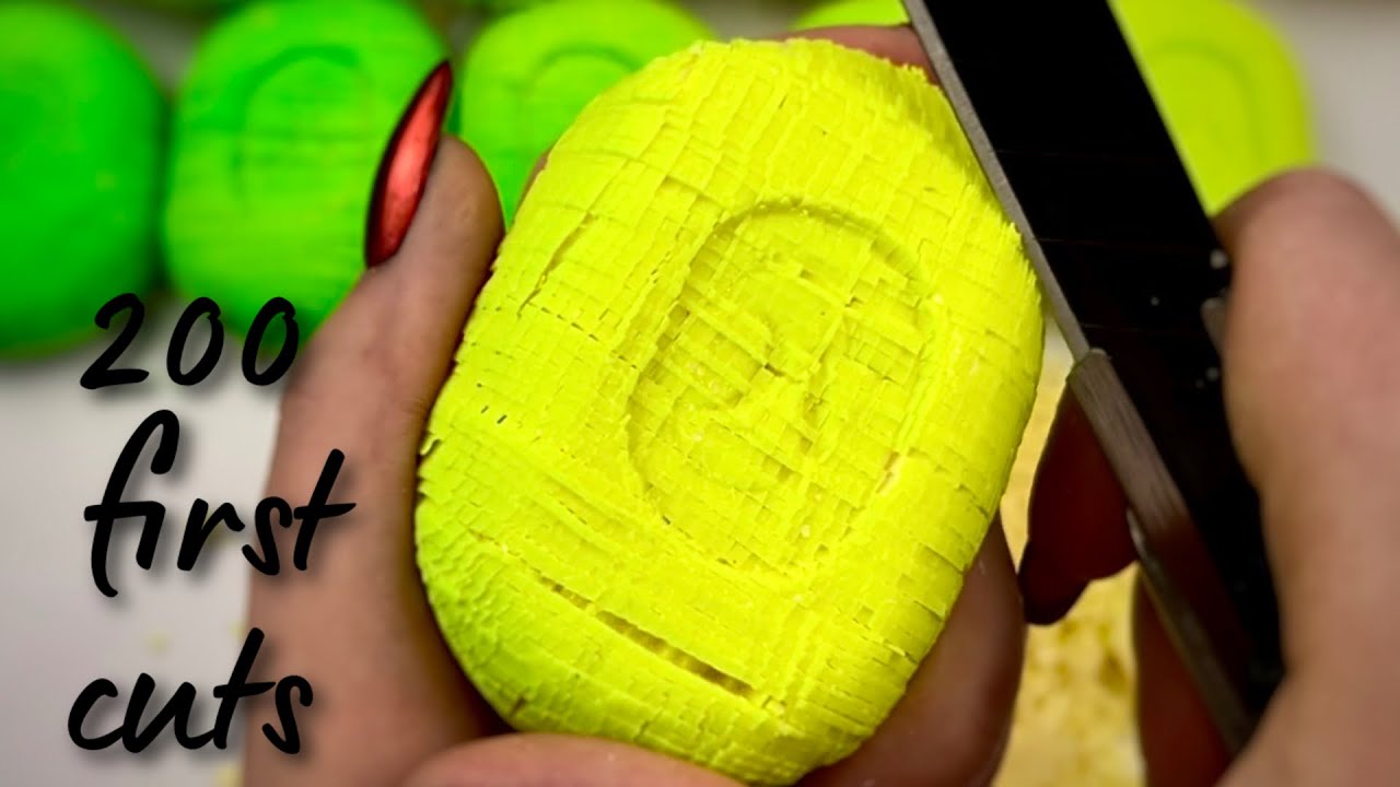 ASMR First Cut 200 Soap Cubes | Oddly Satisfying Video no Talking