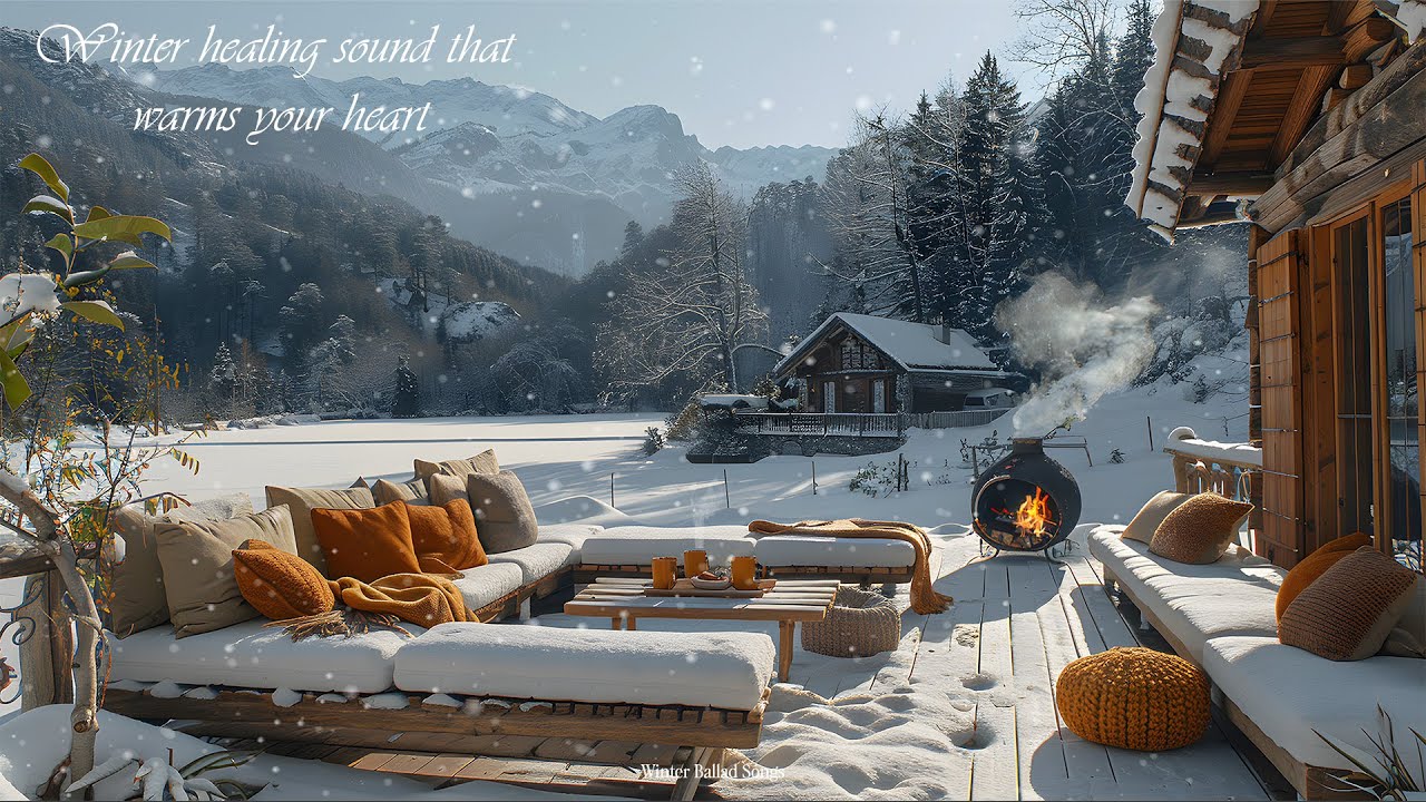 🔥 차가운 계절을 녹여주는 따뜻한 감성 카페 발라드 | Warm Lights Winter Cafe