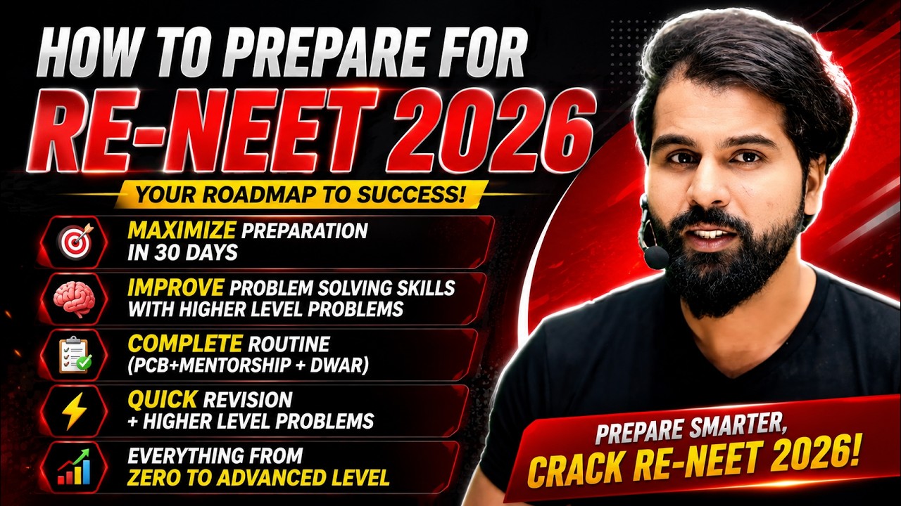 RE-NEET 2026 Preparation Strategy 🔥 Complete Roadmap to Crack NEET Again