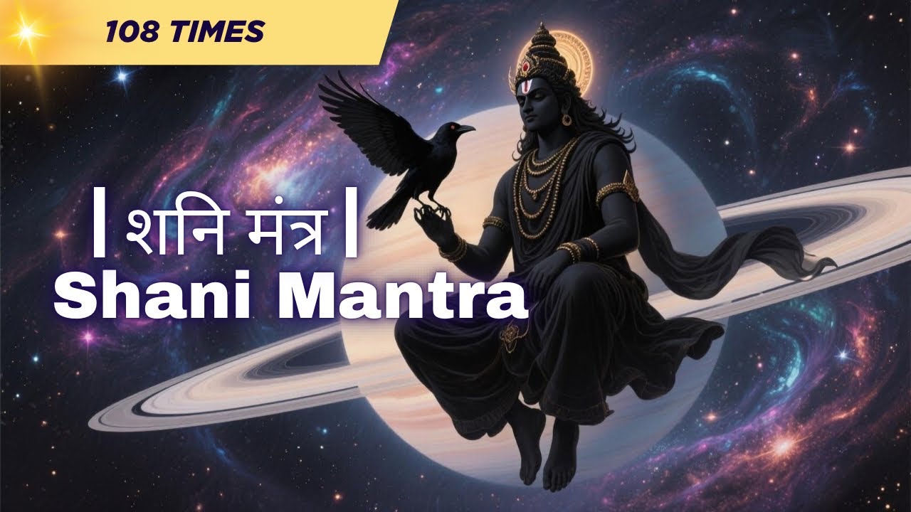 Shani Mantra with lyrics | 108 Times | शनि मंत्र | Shani Dev Mantra | Shani Graham Mantra