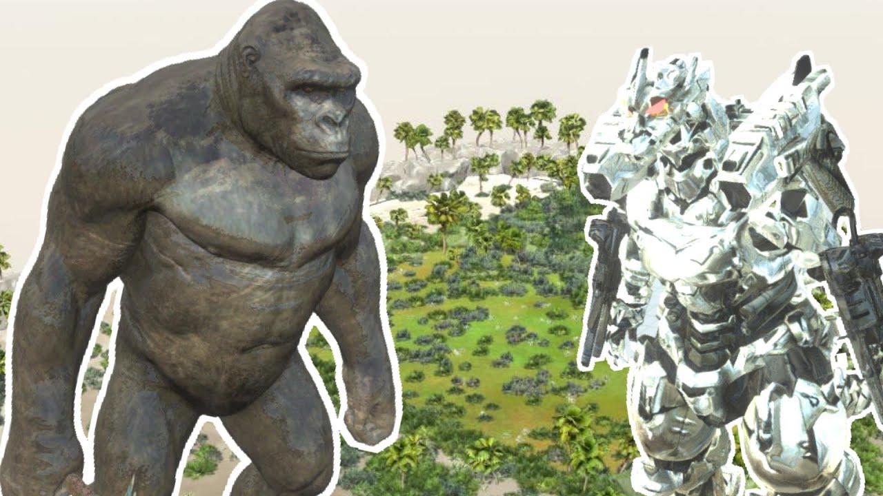 Defeat Kong Boss Fight - Animal Revolt Battle Simulator