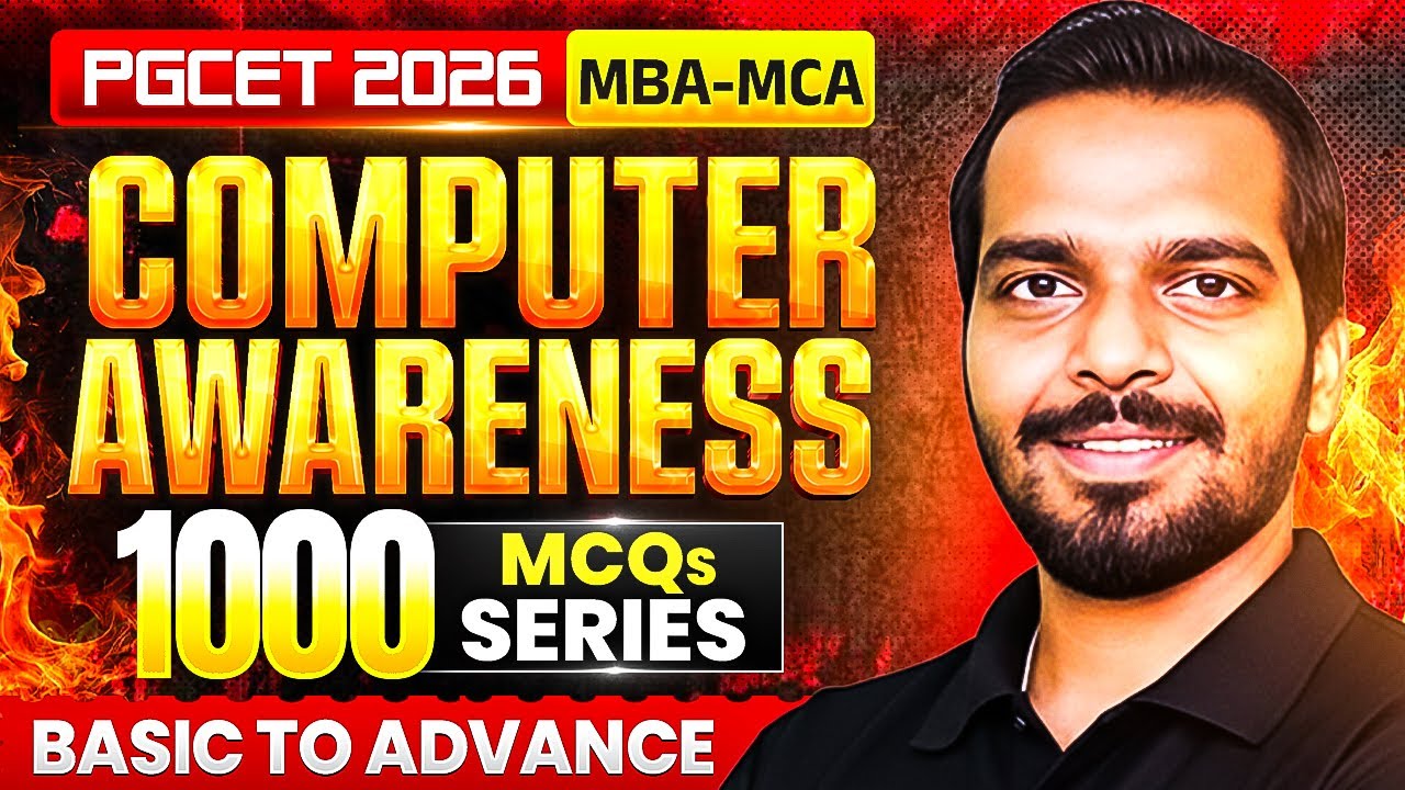 PGCET 2026 | Computer Awareness MCQ's | PGCET MBA | PGCET MCA