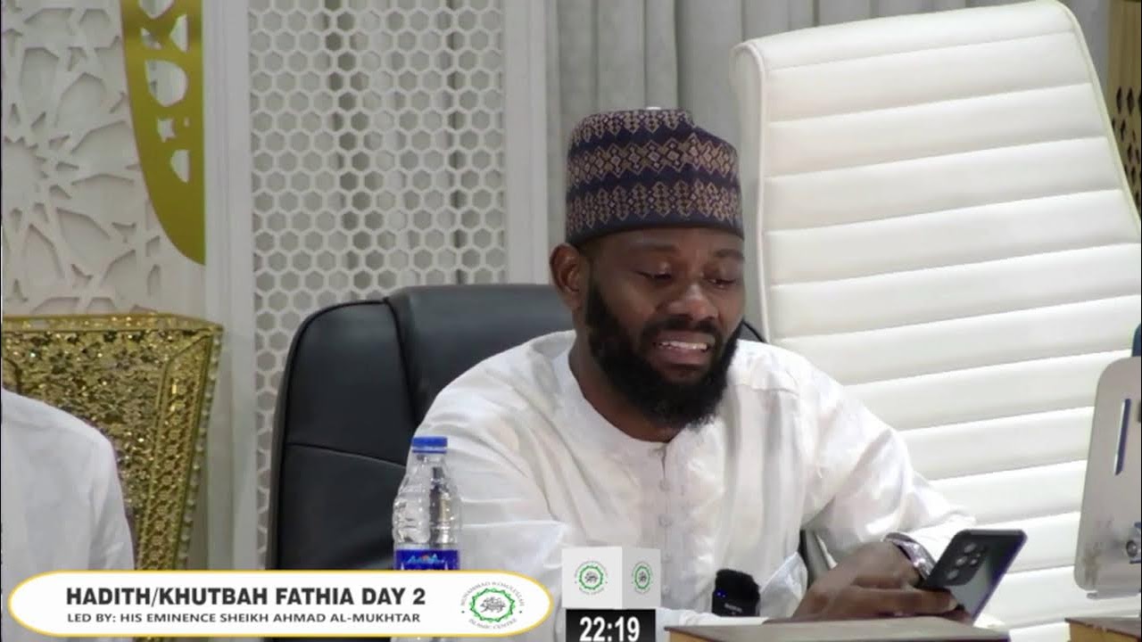 Hadith/Khutbah Fatiha (Day 12)