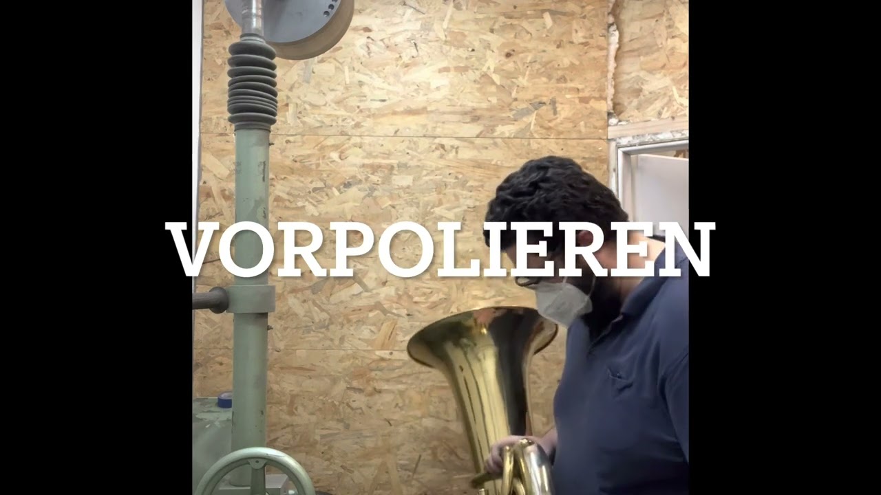 Work on an Amati Tuba