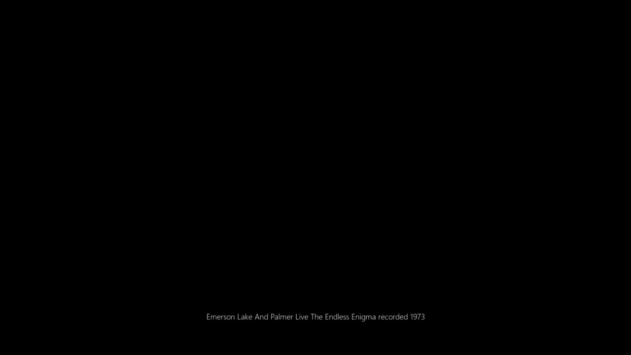 Emerson Lake And Palmer Live The Endless Enigma recorded 1973