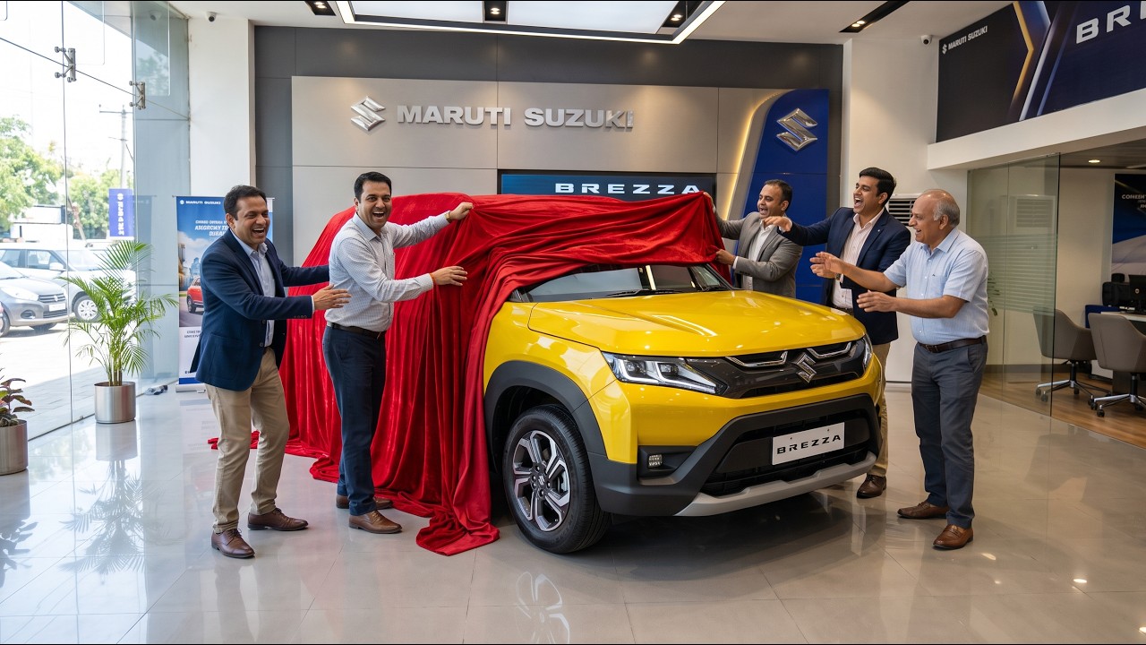 Новая модель Maruti Suzuki Brezza 2027 &mdash; мощный внедорожник, премиальный интерьер и потрясающие ф...