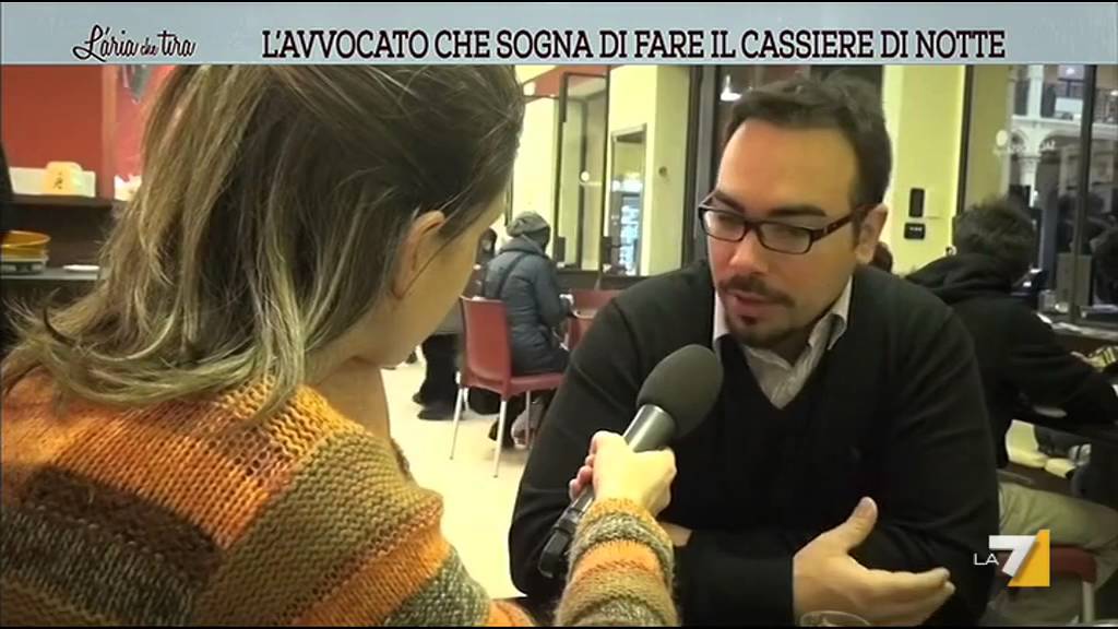 L'avvocato che sogna di fare il cassiere di notte