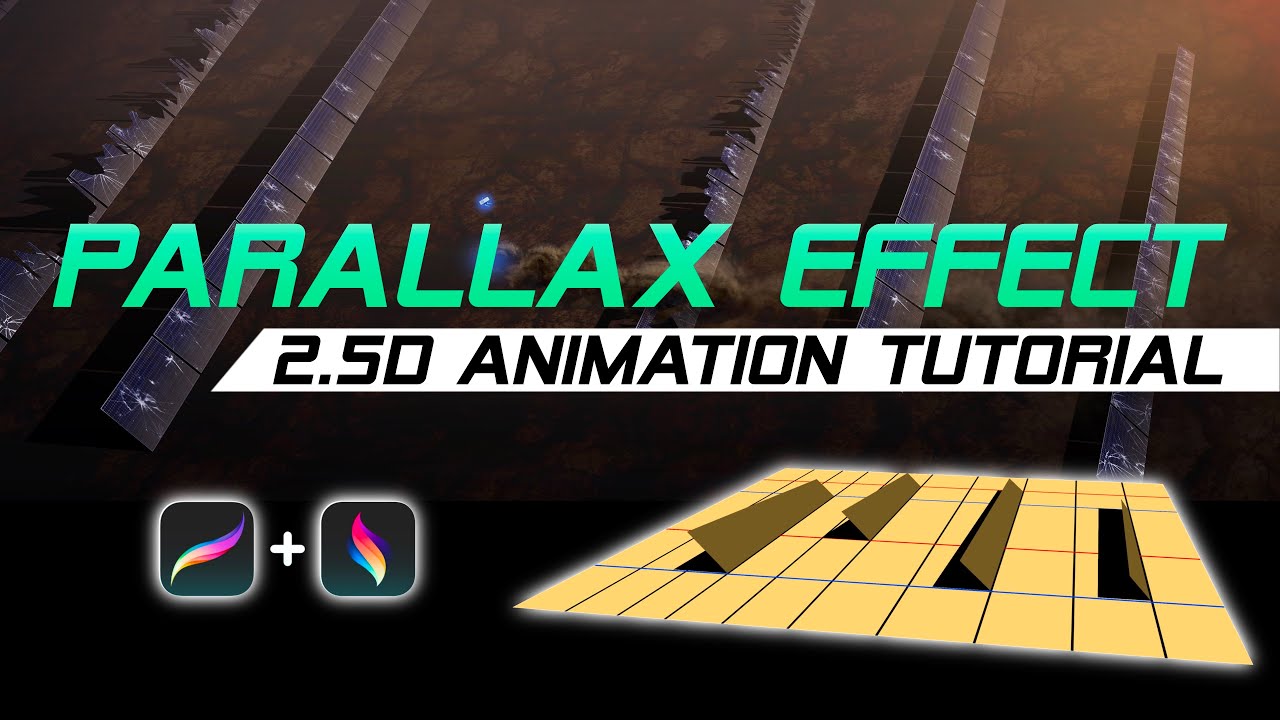Parallax Effect 2.5d Animation Tutorial on Procreate Dreams by @enrirdf
