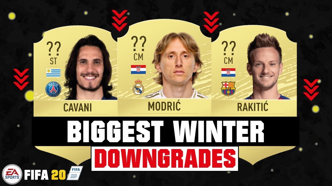 FIFA 20 | BIGGEST WINTER DOWNGRADES 🔥😭| FT. MODRIC, CAVANI, RAKITIC... etc