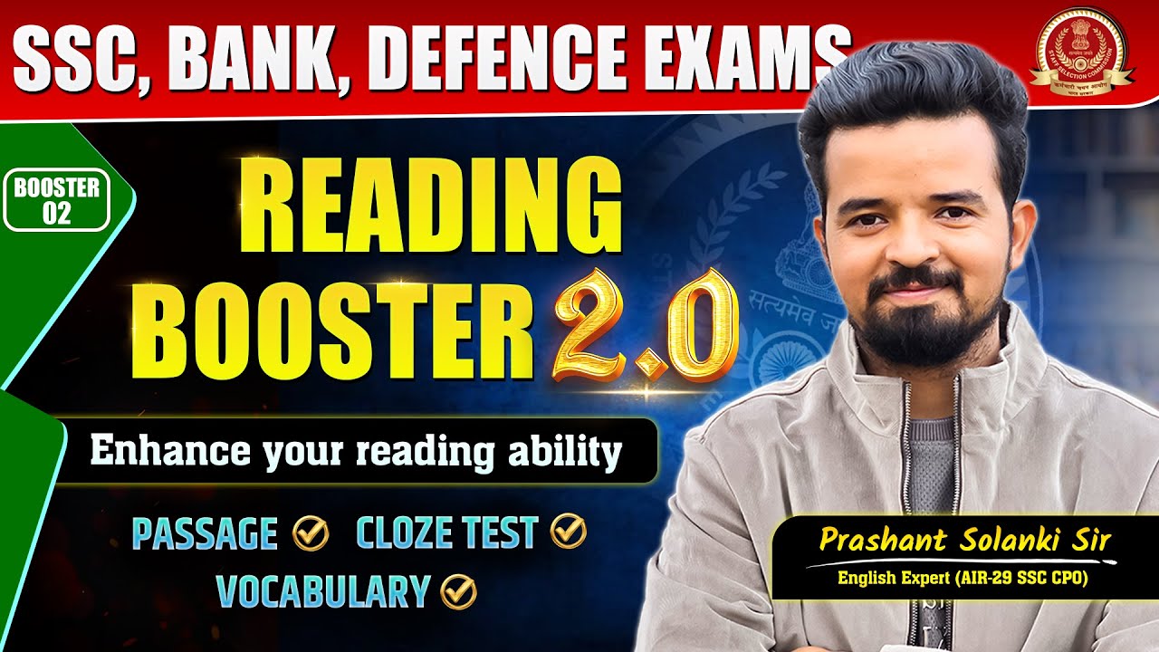 Reading Booster 2.0 | Class-02 | Master Reading Comprehension for All Exams | By Prashant Sir