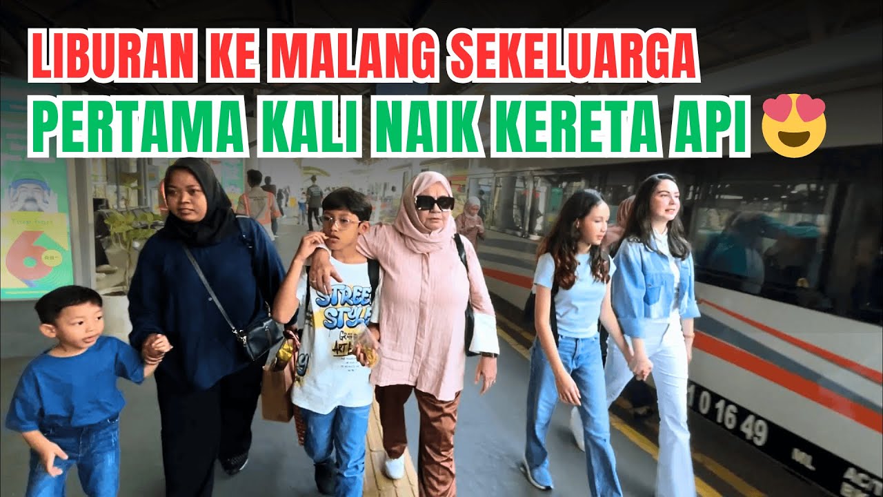 NAIK KERETA API KE MALANG BAWA ROMBONGAN HORE! SERUU | Arumi Bachsin