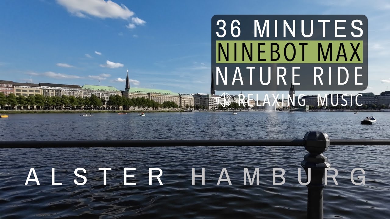 Entspannte Fahrt um die Alster in Hamburg