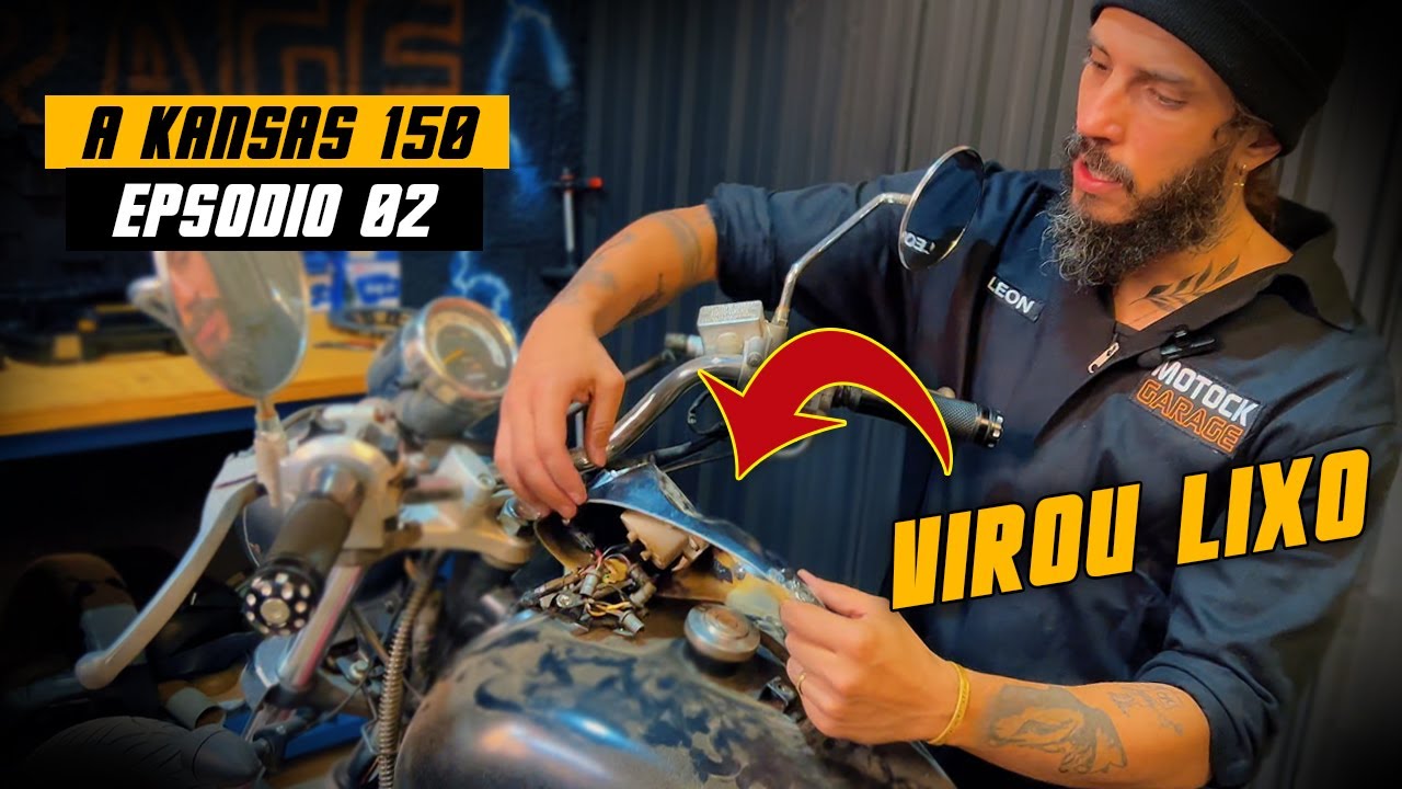 ⚠️ MOTOCK GARAGE - Dafra Kansas 150 Customizando do Zero - EP. 02 | A INICIAÇÃO