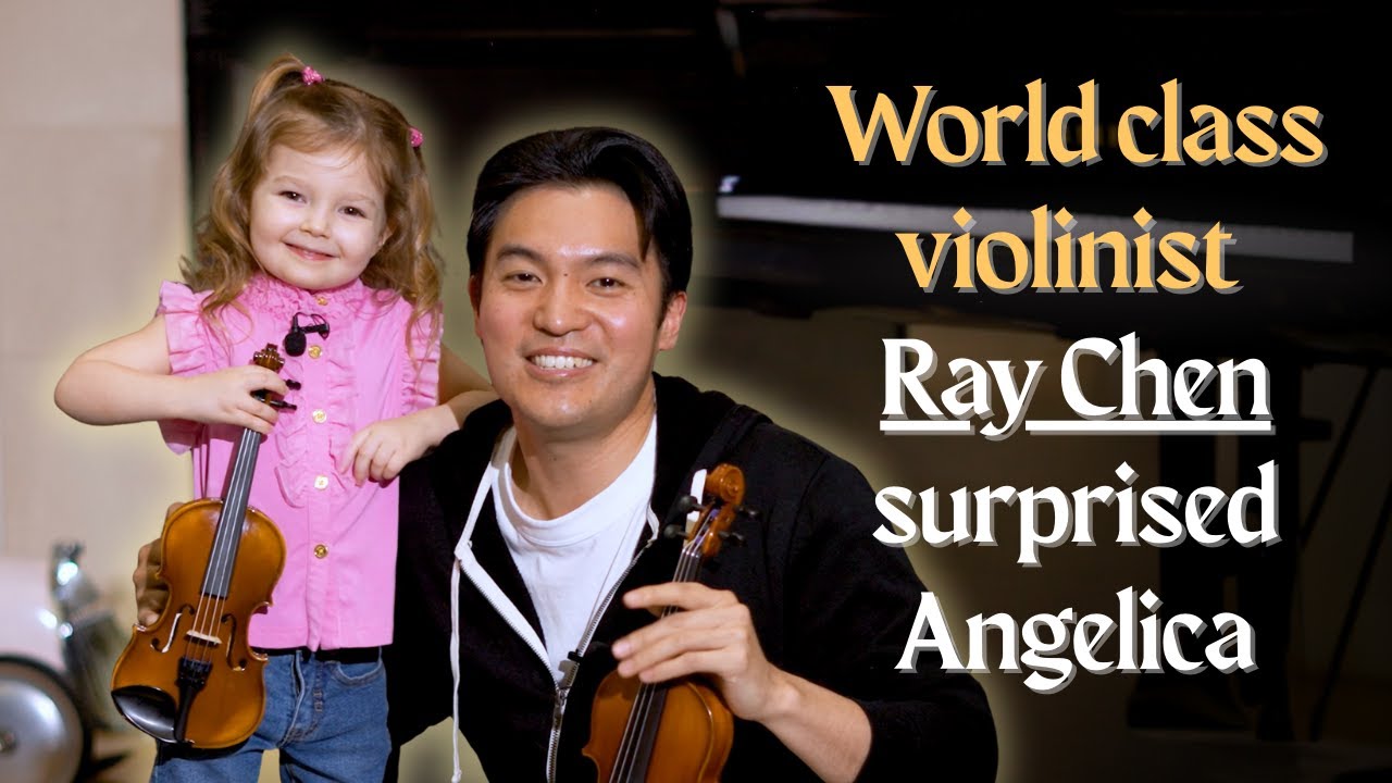 Ray Chen Visits 3 year old Angelica Nero 🎻 | A World-Class Violinist Meets a Young Prodigy