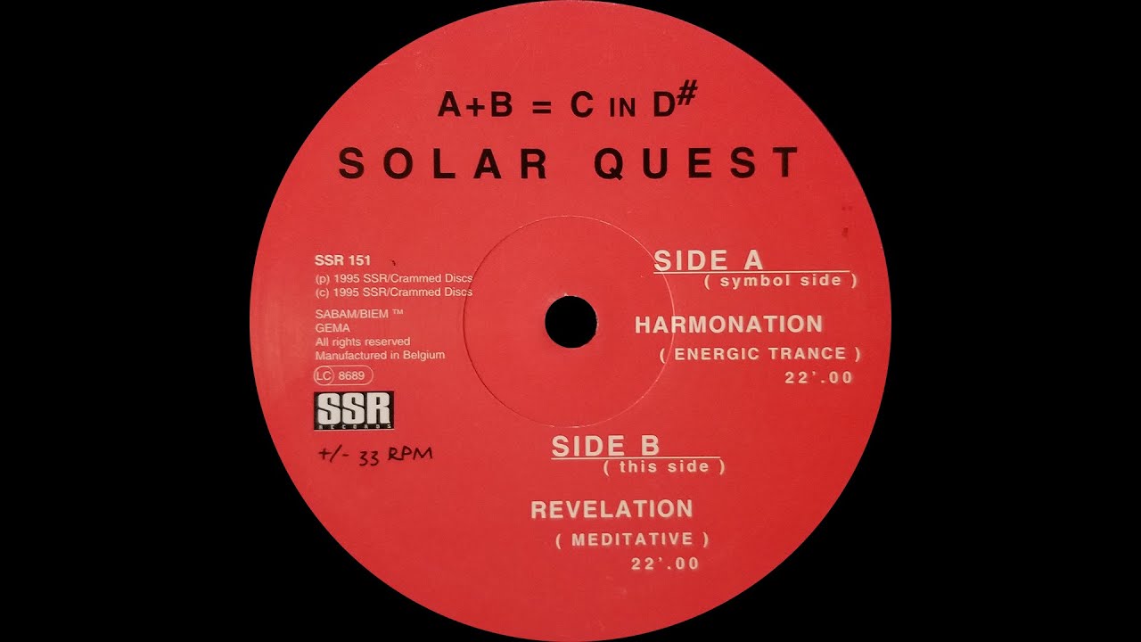[Acid Trance] Solar Quest - A+B = C In D# [SSR Records] (1995)