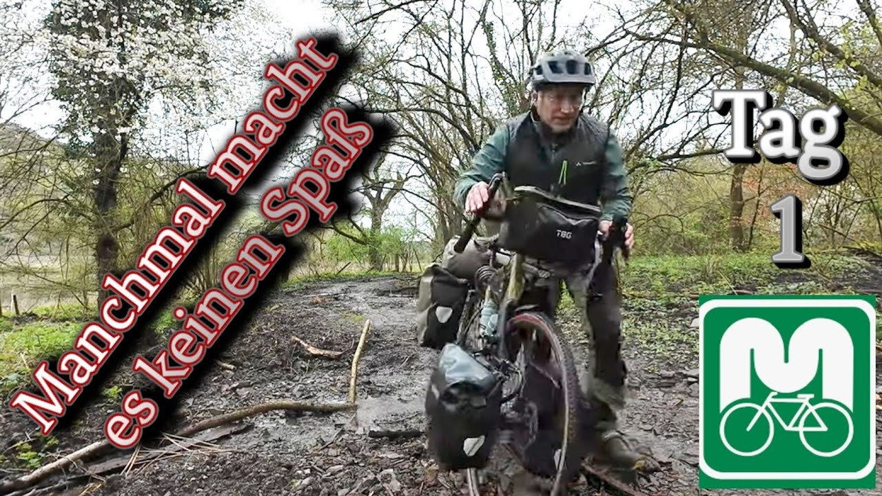 Moselradweg Bikepacking Zelten im Regen macht keinen Spaß Gravelbike Koblenz Zell 92 Km 🌧 🤬 Solotour