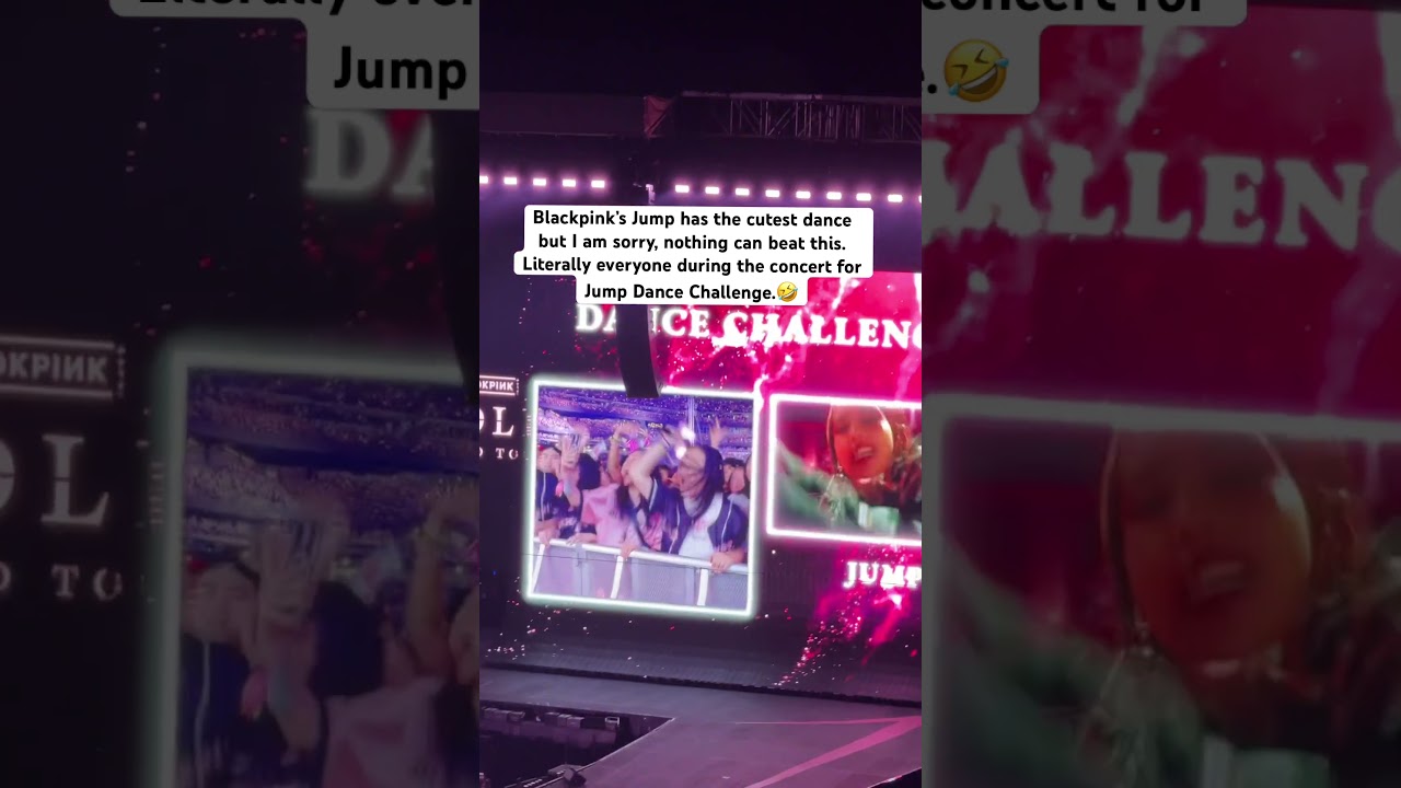 Dance challenge with the audience during Blackpink concert was so much fun. #blackpink #nyc #jump