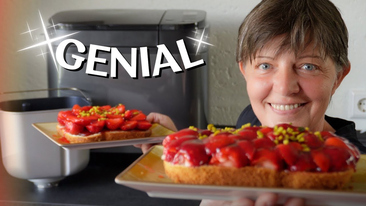 Das Rezept zum Erdbeerkuchen aus dem Brotbackautomaten! Obstboden – schnell, lecker, & einfach!