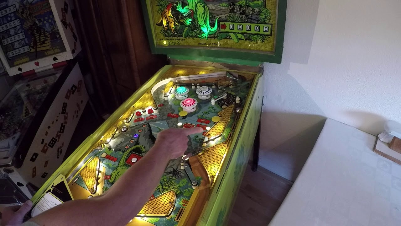 #7 Flipper Four Million B. C. Pinball, Automat, Bally Gameplay, review
