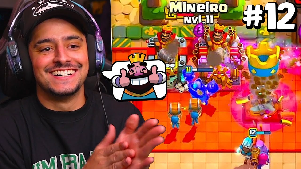 CORINGA E GAULES FORAM BATALHA DE DUPLA NO CLASH ROYALE! EP 12