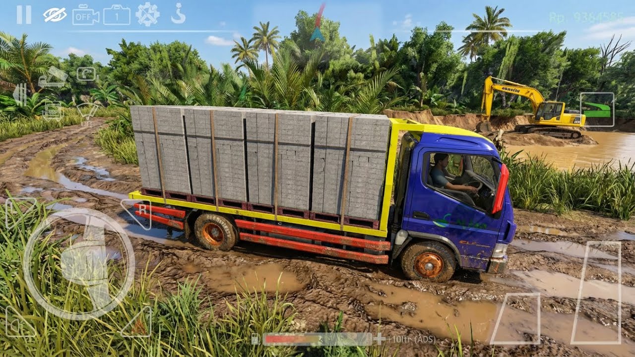 ES Truck Simulator ID | Truk Losbak Angkut Material Bangunan ke Pelosok