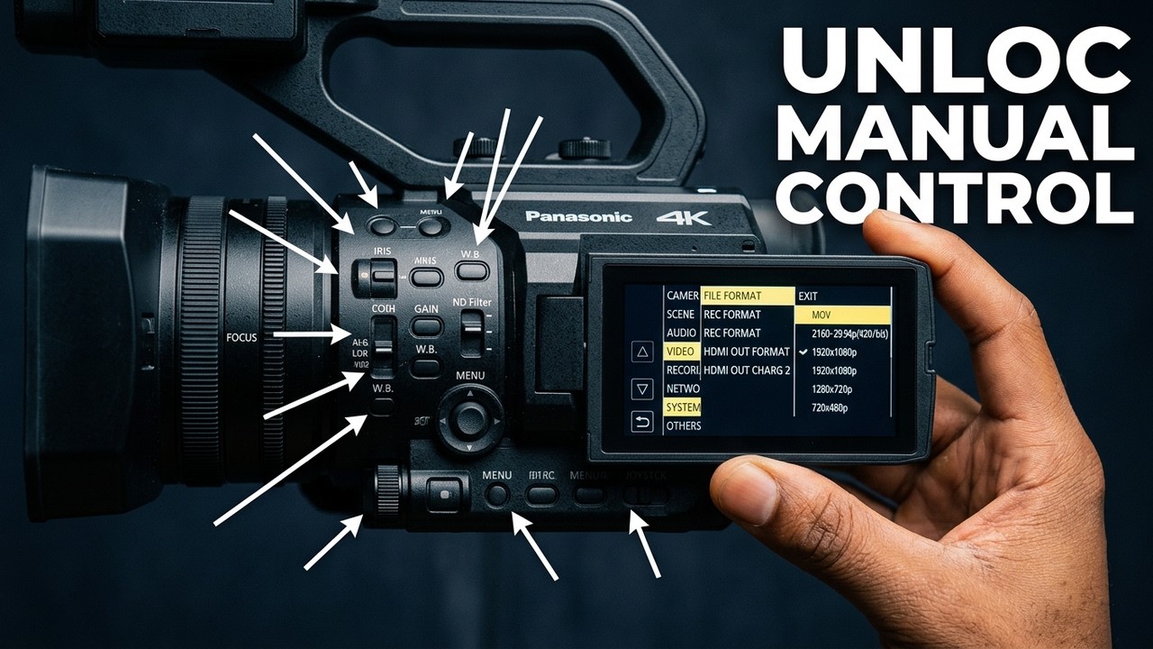 Panasonic HC-X1500 All Buttons Explained In Less Than 10 Mins.