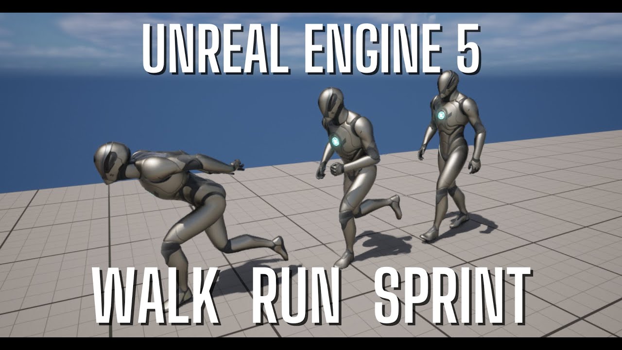 Учебное пособие по Unreal Engine 5 — переключение режимов ходьбы, бега и спринта.