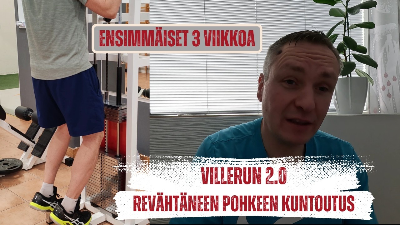 VilleRun 2.0 - Revähtäneen pohkeen kuntoutus - Ensimmäiset 3 viikkoa - Toivo elää, niin minäkin!