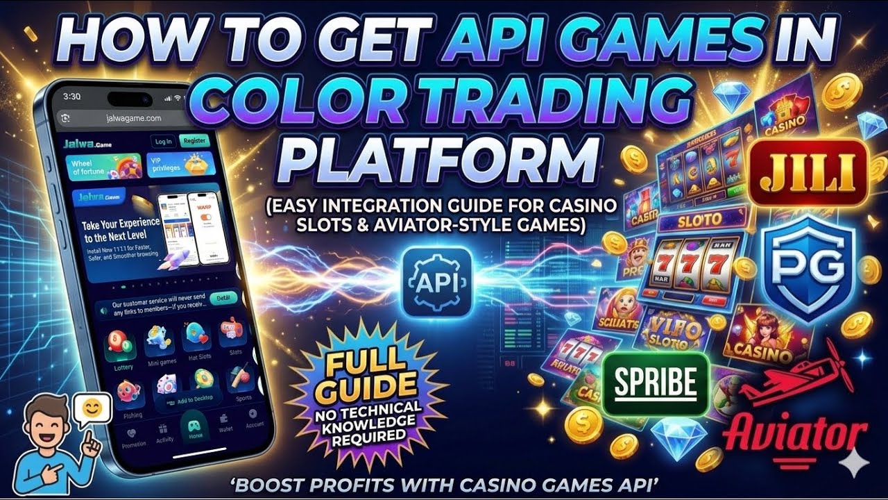 How to Integrate Casino API in Color Trading Website | Aviator & JILI Slots API Setup colour website