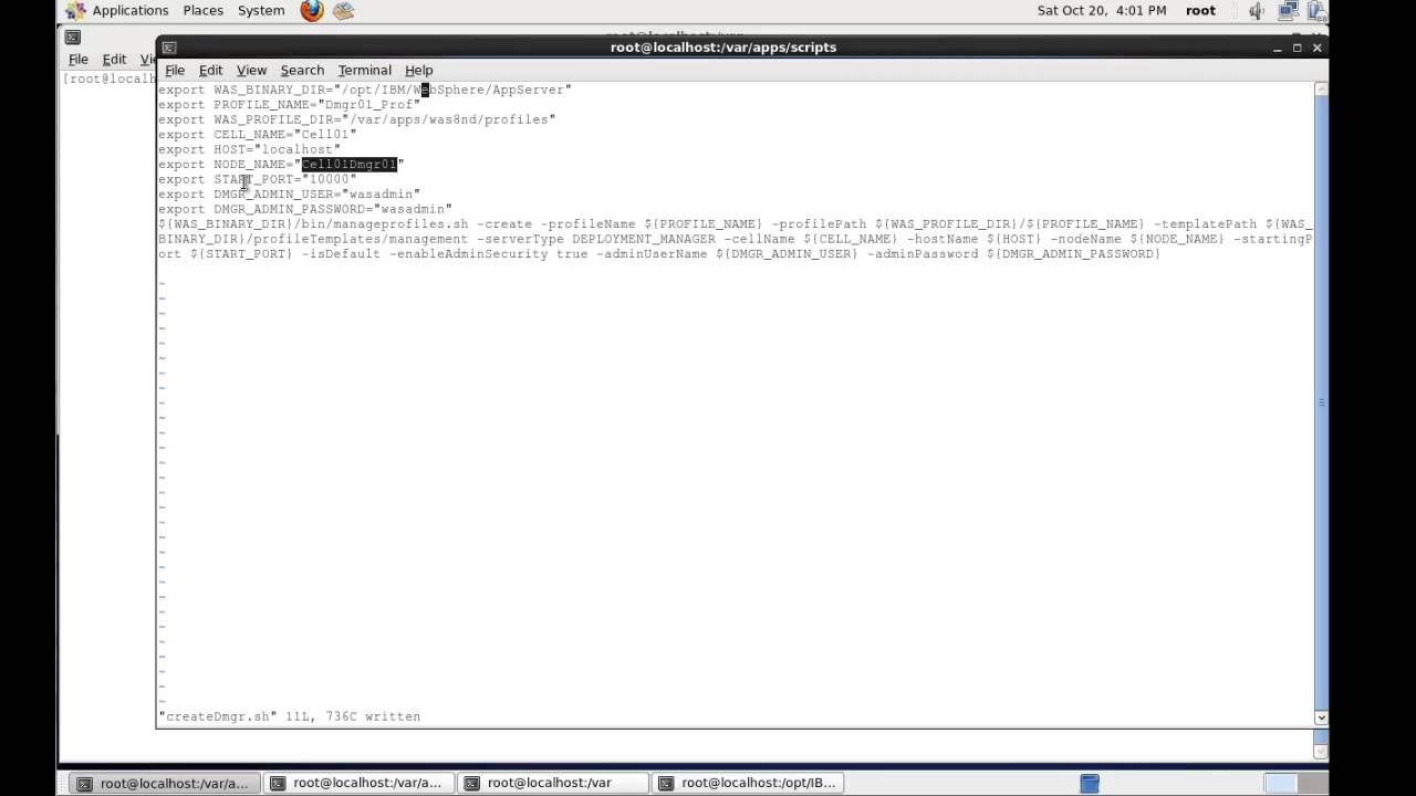 Create a Deployment Manager Profile in WebSphere Application Server Network Deployment Version 8