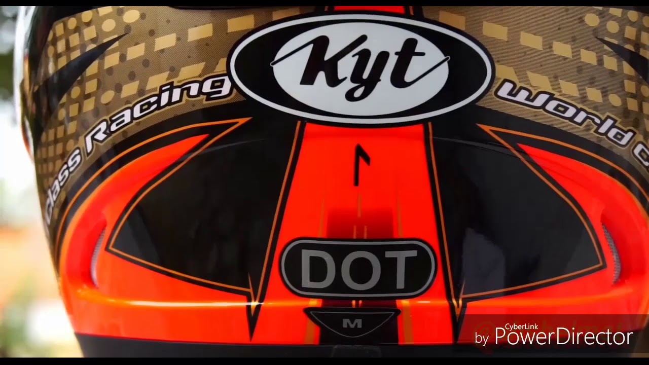 Helm kyt rc seven seri 16 orange #ahshelmet