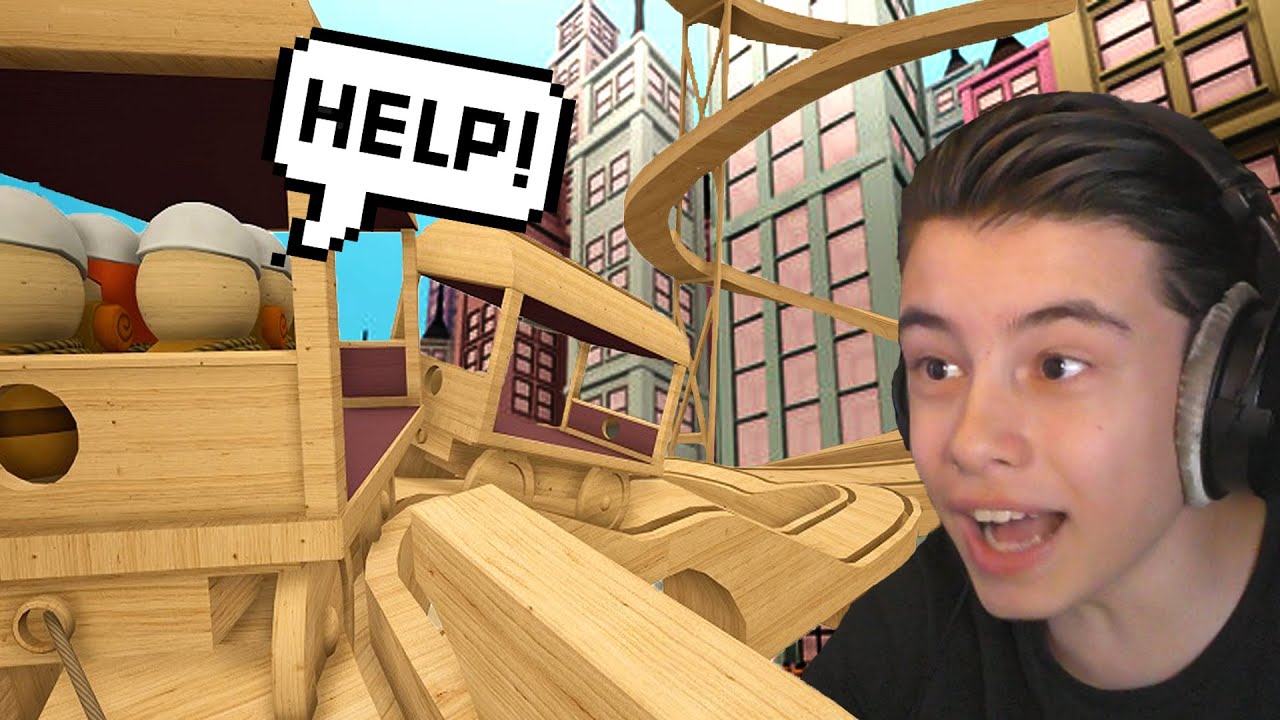 MEGA HOUTEN TREINBAAN MET STUNTS ?! | Tracks