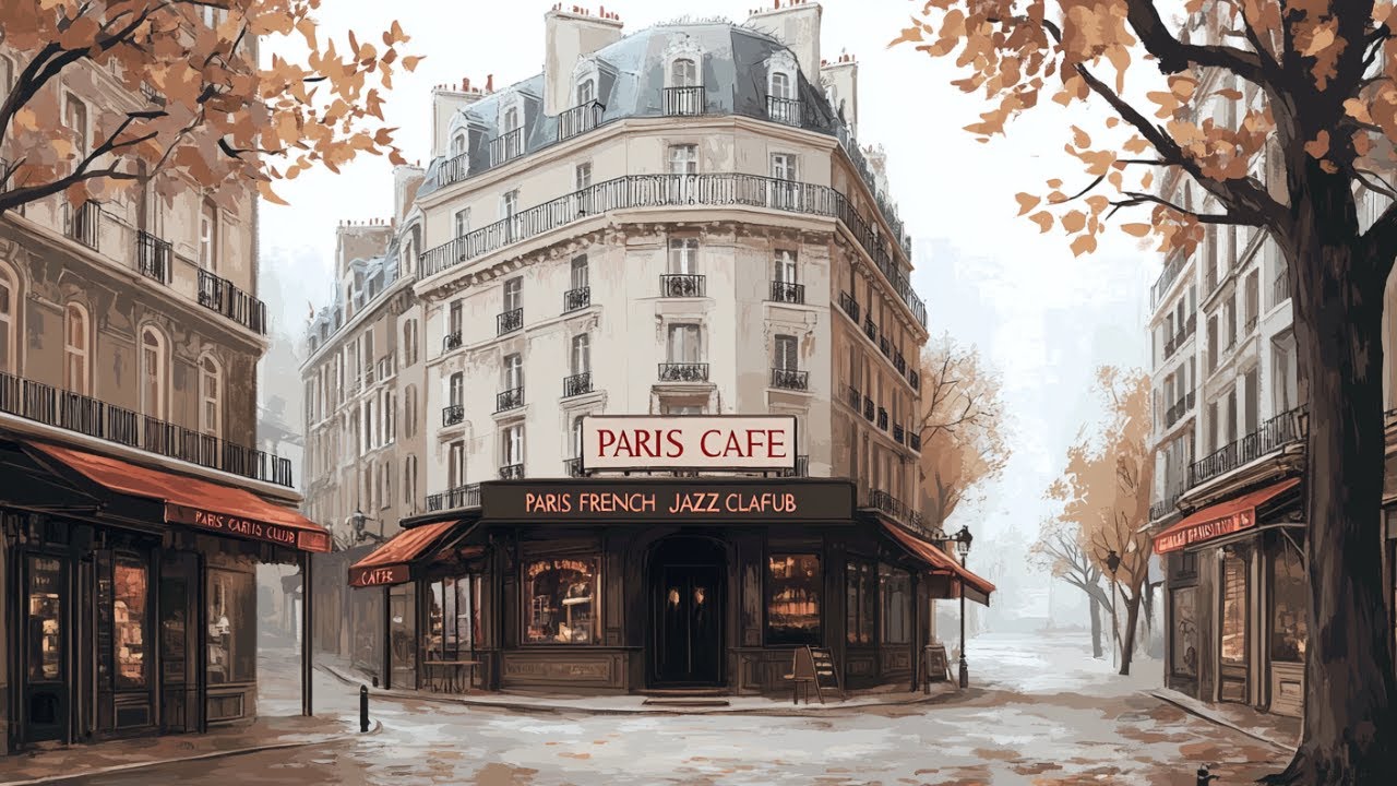 Paris Café at Sunset 🌇 French Instrumental Jazz | Warm Evening Mood