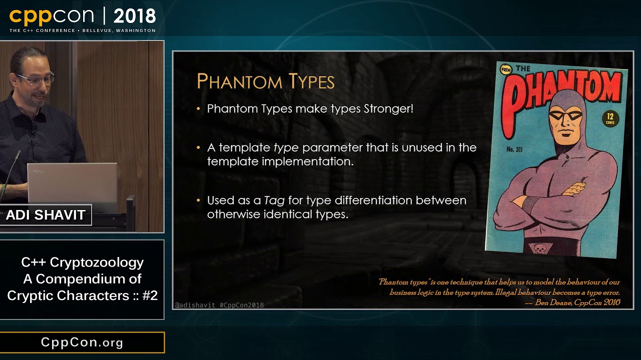 C++ Cryptozoology - A Compendium of Cryptic Characters :: #2 - Adi Shavit [ CppCon 2018 ]