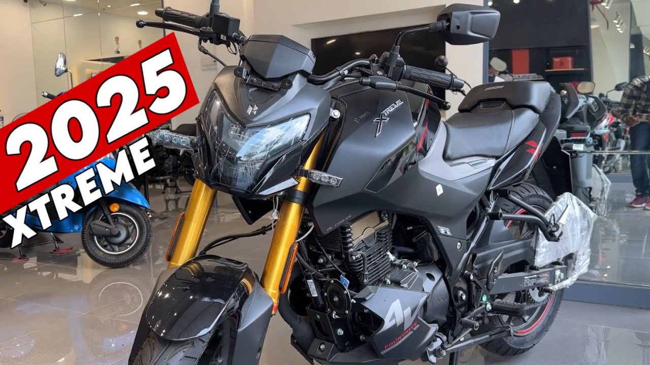 New Hero XTREME 160R 2025 Stealth Black Colour | HERO XTREME 160R black