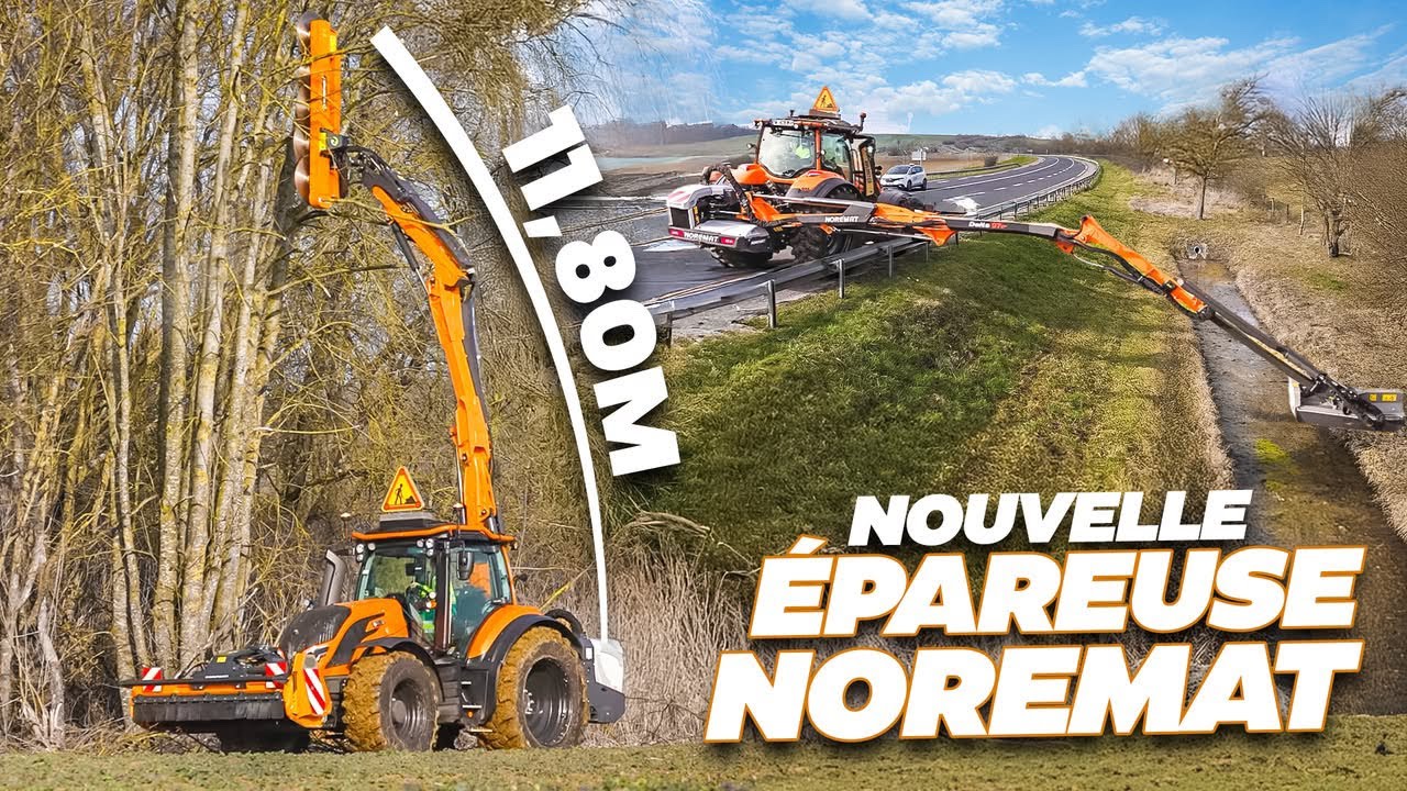 😱 11,8m de HAUT pour cette ÉPAREUSE NOREMAT DELTA 97T !