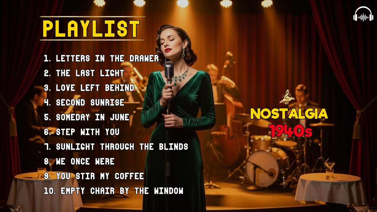 1940s Vintage Jazz Lounge Experience for Calm Minds and Soft Night Energy