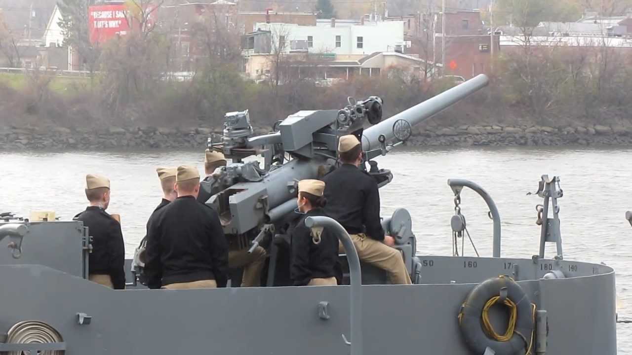 USS Slater Veterans Day 2012 Gun Salute
