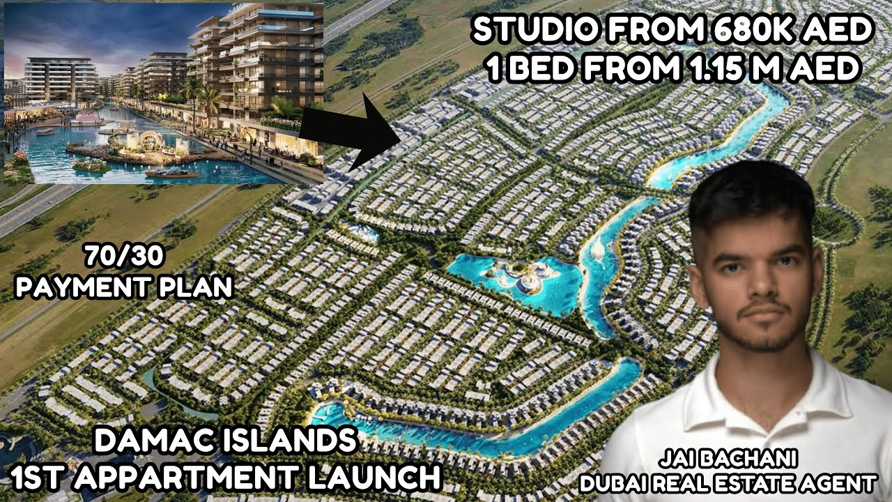 Damac Island 1st Waterfront Apartment Launch | Studios Starting from AED 680K | Dubai Investment