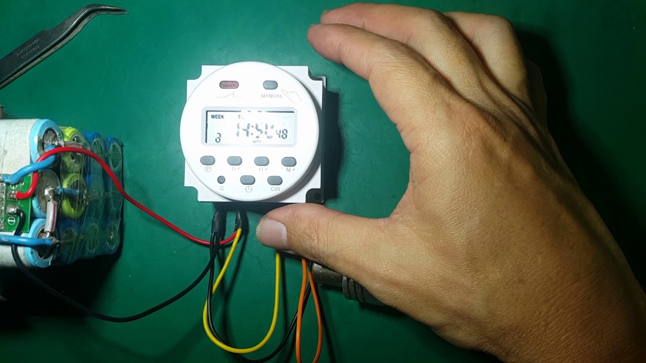 DC 12V Digital LCD Power Programmable Timer Time Switch Relay 16A Ampd Test