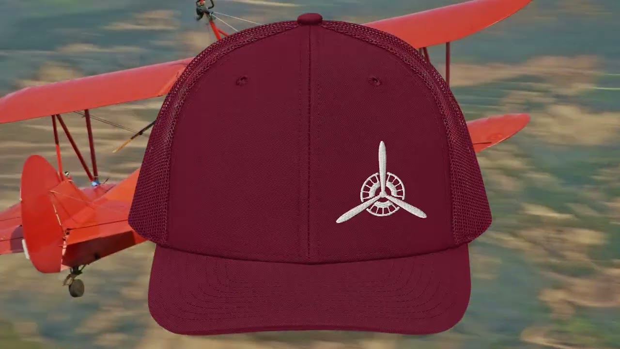 Retro Aviation Style: Airplane Propeller Hat in 15 Seconds.  #richadson112 #aviation #radialengine