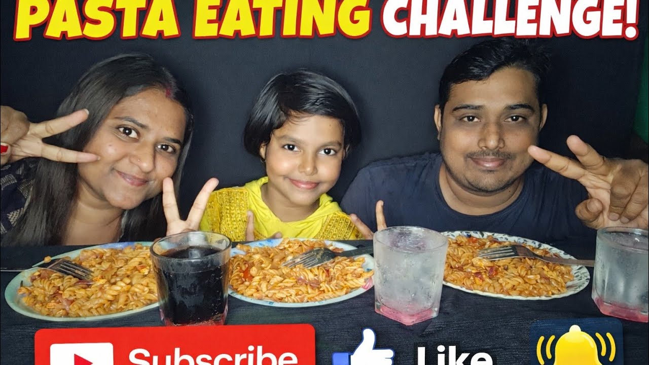 CHALLENGE!! Eating pasta 🍝🤩🤩(@RaazRaniEntertainment)